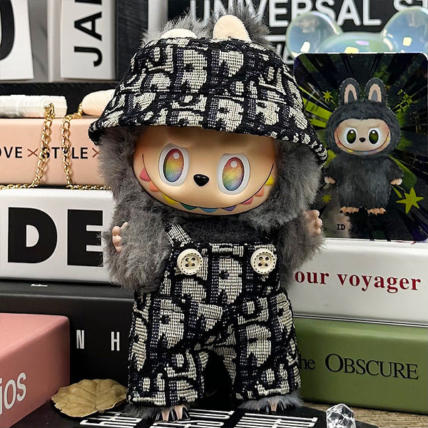 Labubu × LV Limited Edition Denim Set - Palm Tree Coated Canvas