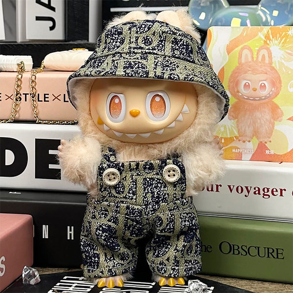 Labubu × LV Limited Edition Denim Set - Palm Tree Coated Canvas